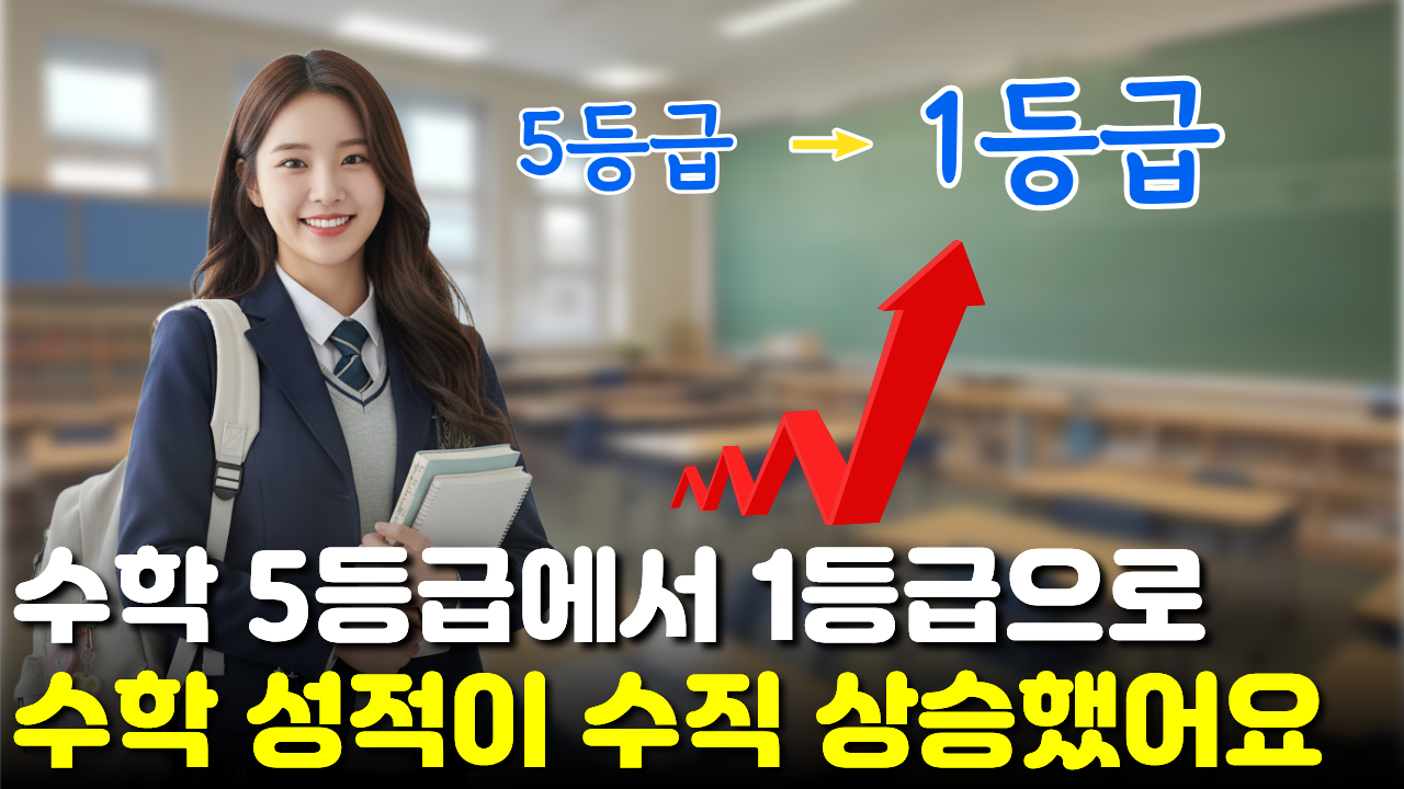 5등급이던 아이가 당당히 수학 1등급 달성! 기적 같은 성적 변화에 부모님은 감사할 뿐